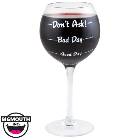 how was your day novelty wine glass at mighty ape nz