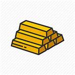 Gold Icon Bar Bars Brick Clipart Icons