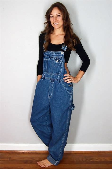 Vintage Denim Bib Overalls Medium Wash Denim Overalls Etsy