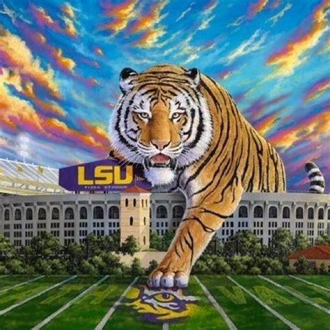 Lsu Beautiful Lsu Tigers Football Lsu Tigers Lsu Tigers Art