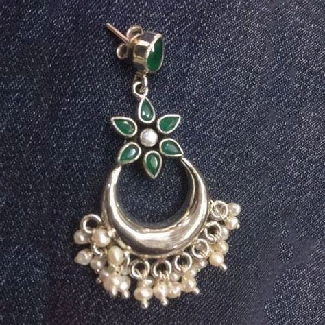 Sterling Silver Moon Jhumka Earring At Best Price In Delhi