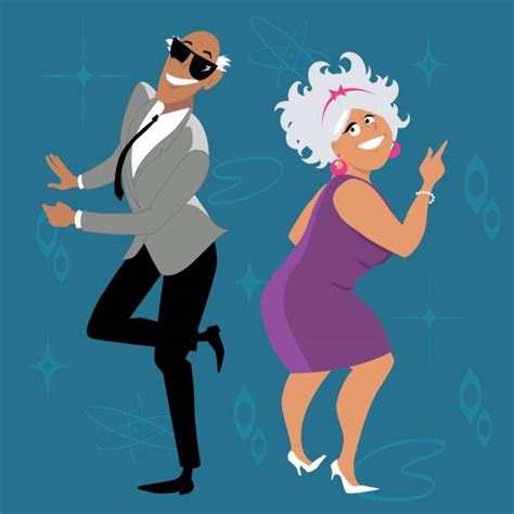 royalty free older couple dancing clip art vector images and illustrations istock