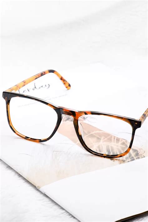 h5085 square tortoise eyeglasses frames leoptique