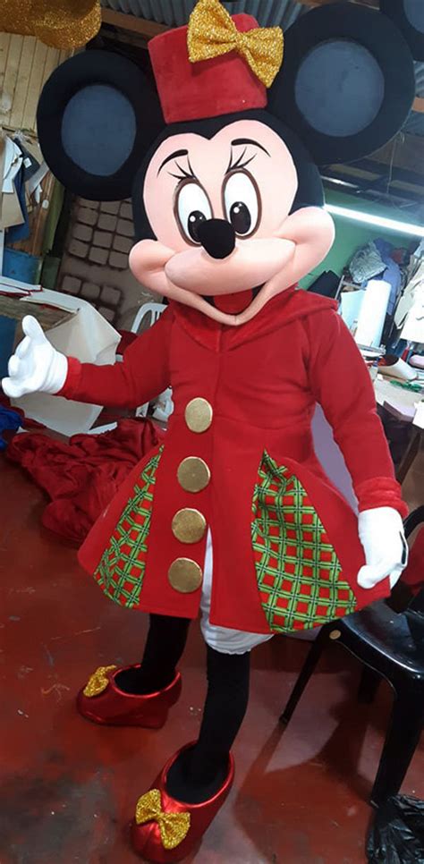Christmas Minnie Mouse Mascot Costume Adult Christmas