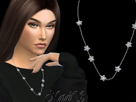 Diamond Star Chain Necklace By Natalis From Tsr • Sims 4 Downloads