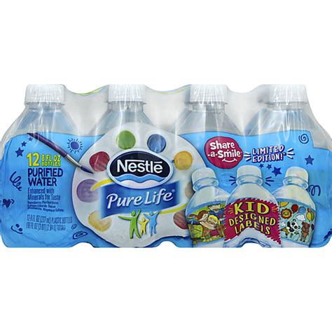 Nestle Pure Life Purified Water 8 Fl Oz Plastic Bottled Water Pack