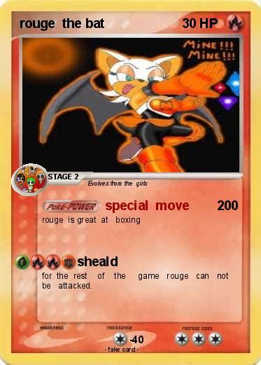 Pokémon Rouge The Bat 47 47 Special Move My Pokemon Card