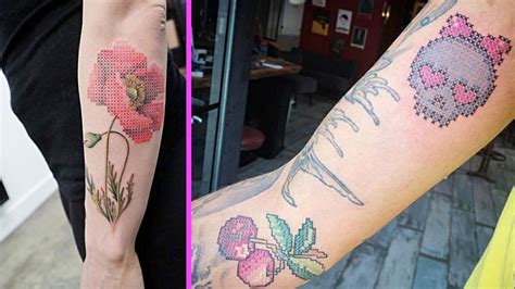 Cross Stitch Tattoos Are The New Inking Trend Everybody Should Know