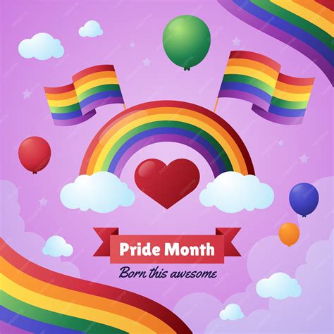 Premium Vector Gradient Pride Month Lgbt Illustration