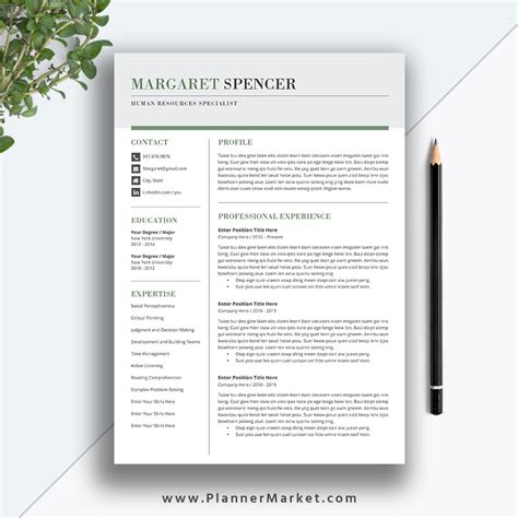Find out all about designation : Creative Resume Template Word, 3 Page CV Template ...