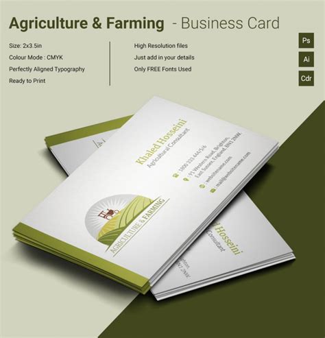 Farming is a tough yet highly rewarding business. Agri & Farming Business Card Template | Free & Premium Templates