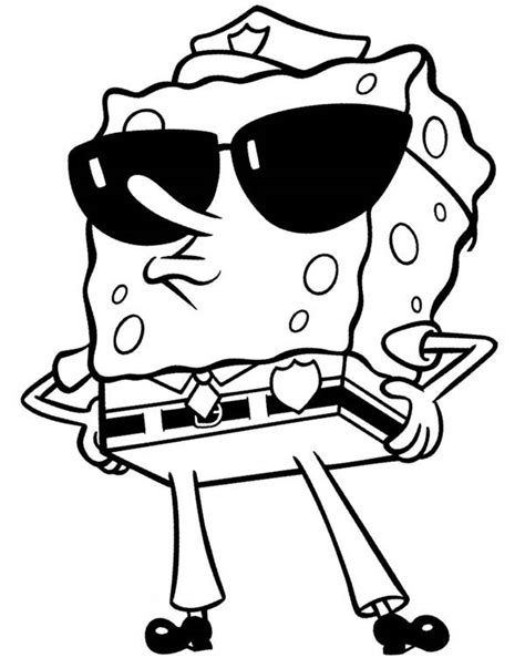 spongebob black and white clipart clip art library my xxx hot girl