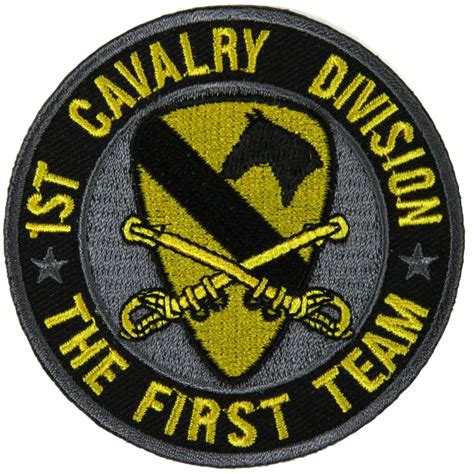 1st Cavalry Division Patch The First Team Army Patches