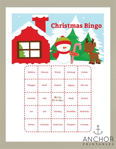 Christmas Bingo Great For Class Parties Plus You Can Customize