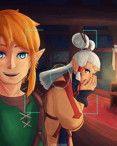 Legend Of Zelda Breath Of The Wild Inspired Art Link And Paya Botw