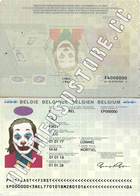 Belgium Passport Download New Editable Psd Templates