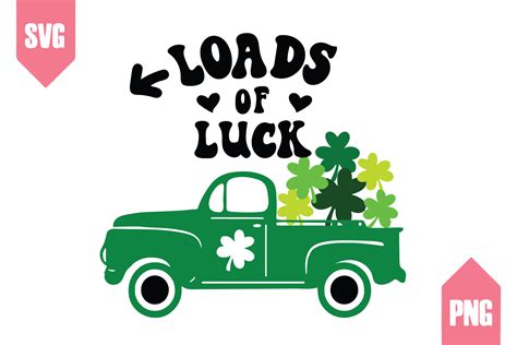 Lucky Truck Shamrocks St Patrick Day Svg Graphic By Fairy Store