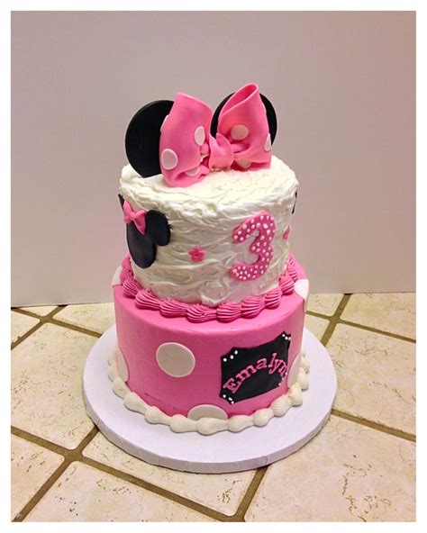 Minnie Mouse Tiered Cake Cupcake Cakes Cupcakes Tiered Cakes Diaper Cake Minnie Mouse