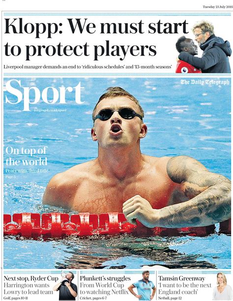Calaméo The Daily Telegraph Sport July