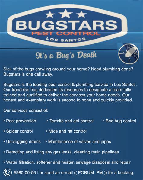 Bugstars Pest Control And Plumbing Archive Gta World Forums Gta V