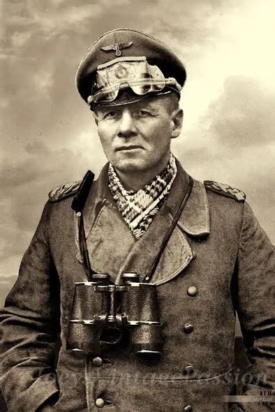 S Ww German General Erwin Rommel Portrait Photo X Reprint