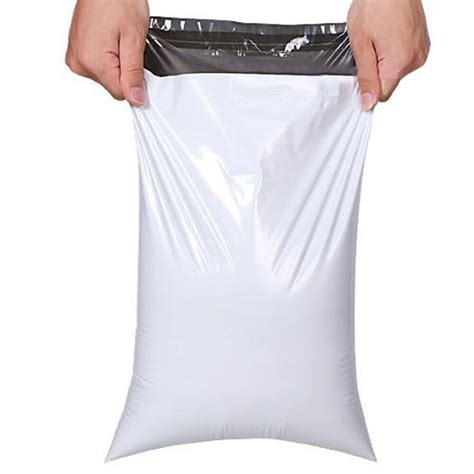 100pcslot 2537cm White Poly Self Seal Mailbags Plastic Courier