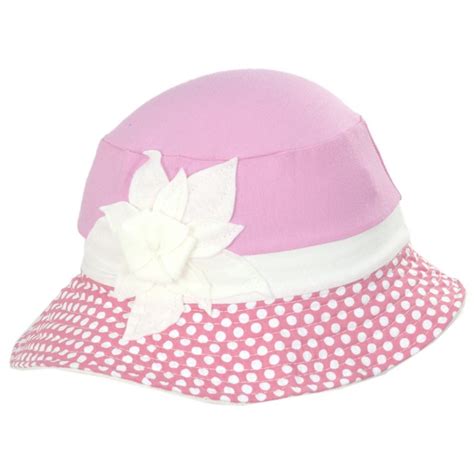 Flipside Kids Eco Pink Cotton Blend Sun Hat Girls