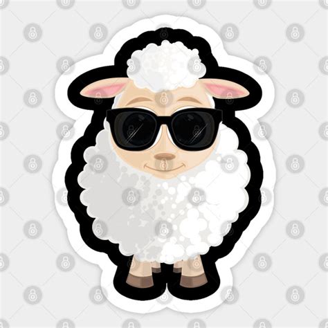 Cool Sheep Sheep Sticker Teepublic