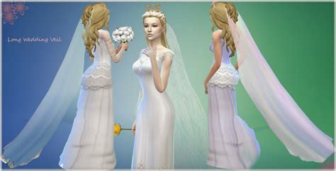 Mythical Dreams Sims 4 Long Wedding Veil Long Veil Wedding Sims 4
