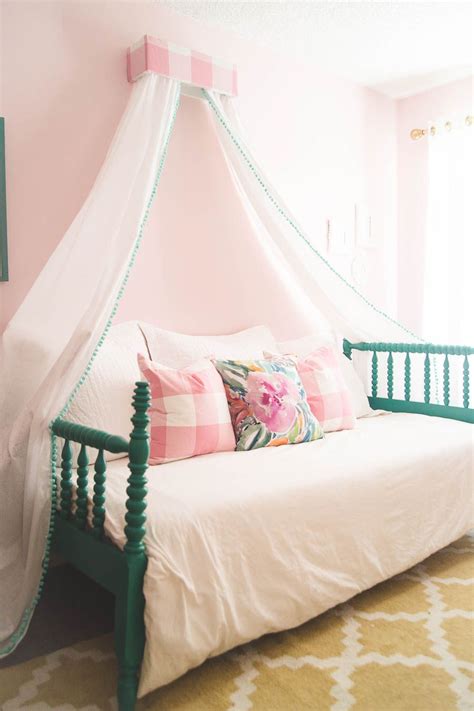 This one has both lights above the canopy, and a different type of lantern below the canopy. 21 Great Ideas for a Canopy Bed in a Girl's Room