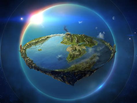 Flat Earth Illustration Arda The Silmarillion The