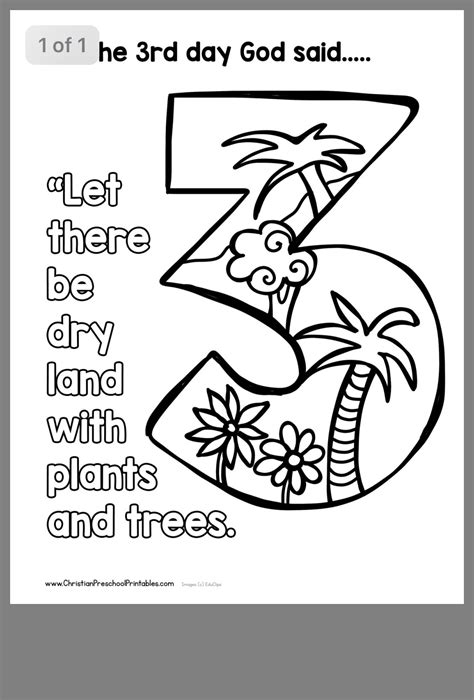 67 Creation Coloring Pages Preschool Febi Art