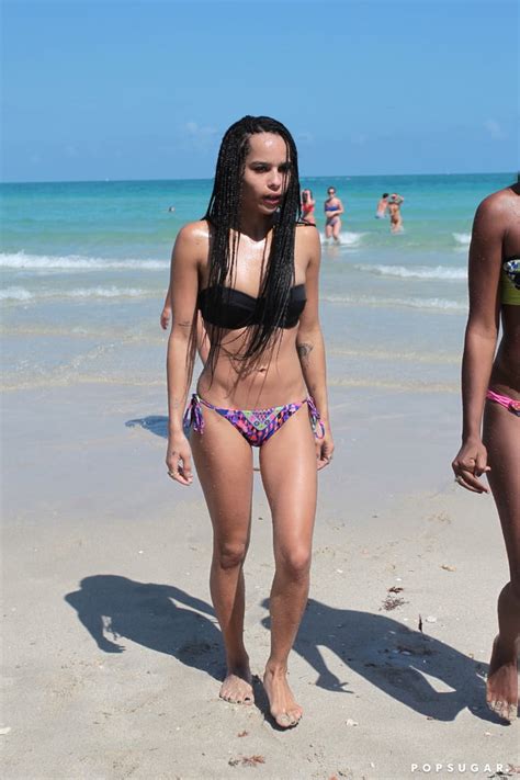 Zoe Kravitz On The Beach In Miami Pictures Popsugar Celebrity Photo 9
