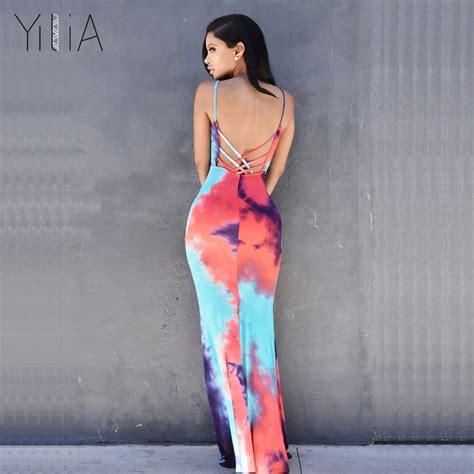 Yilia Floral Print Long Maxi Beach Party Dress 2017 Summer Women Boho Sexy Strap Sleeveless