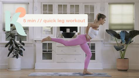 5 Minute Quick Leg Workout Pilates By Kerstin