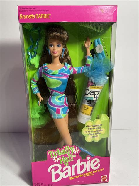 1991 Totally Hair Barbie Brunette Doll Longest Hair Ever Teresa Vintage