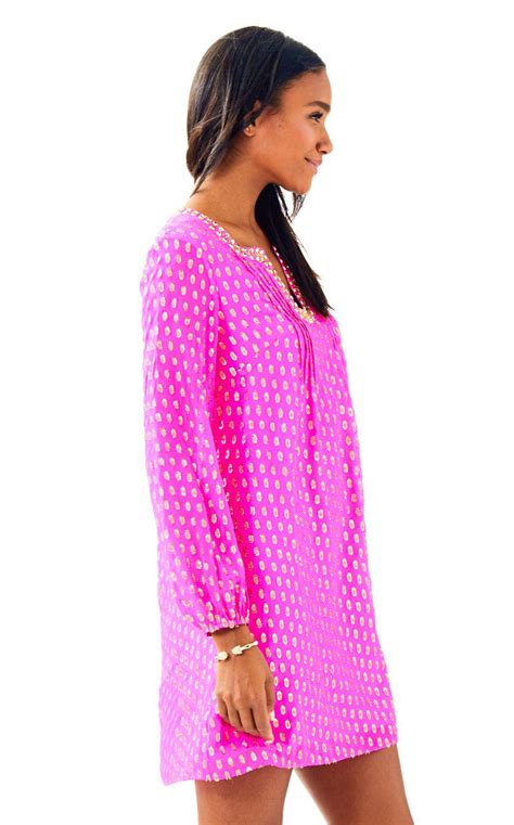 Lilly Pulitzer Colby Silk Tunic Dress In Pink Lyst