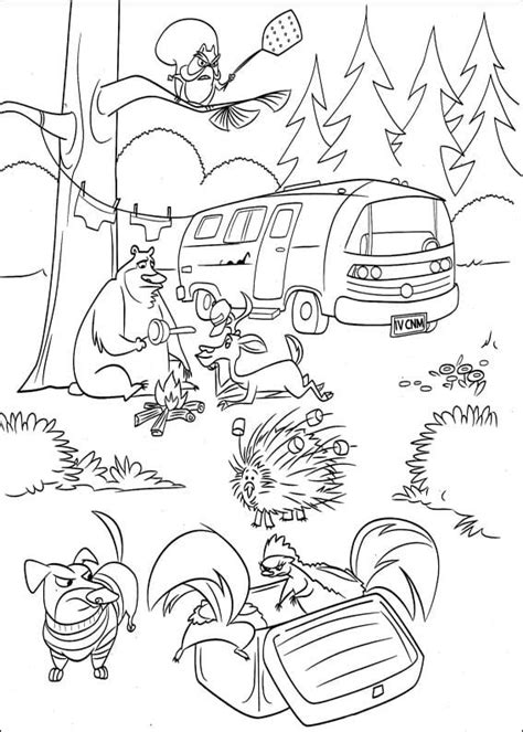 Characters From Open Season Coloring Page Coloring Pages