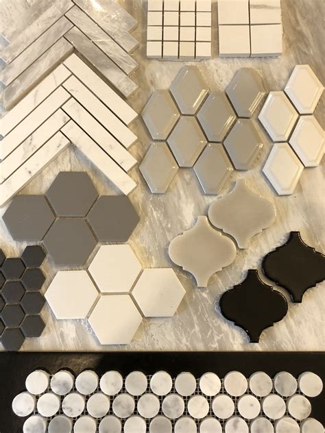 Tile Shapes 🔷 Herringbone Arabesque Diamond Honeycomb Penny Rounds