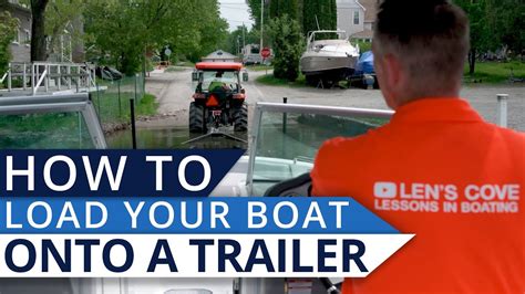 How To Load Your Boat On A Trailer Youtube