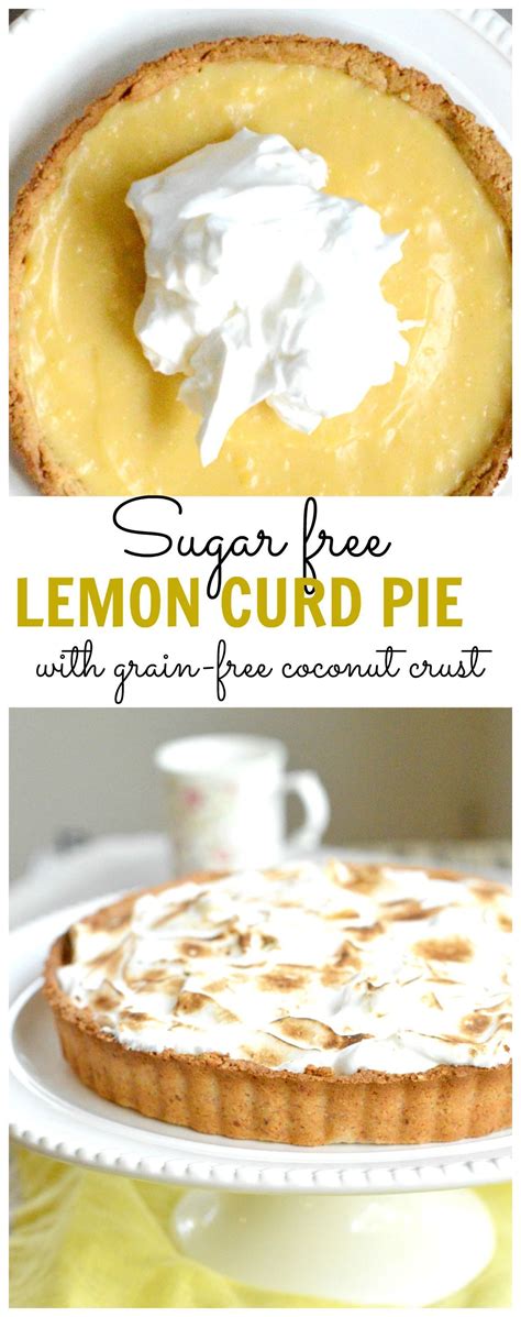 A great alternative to powdered sugar for frosting. Sugar Free Lemon Pie Keto Gluten Free Sweetashoney in 2020 | Sugar free lemon curd, Diabetic ...