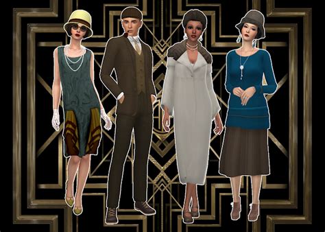 Mmcc And Lookbooks Decades Lookbook The 1920s Sims 4 Decades Images
