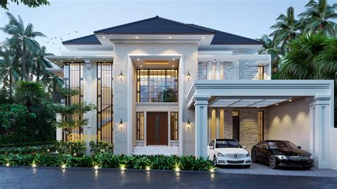 Mrs Indah Classic House 2 Floors Design Jakarta