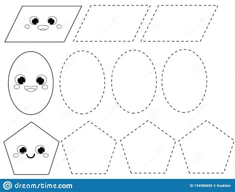 Handwriting Practice Sheet Educational Children Game Printable Worksheet For Kids Tracing