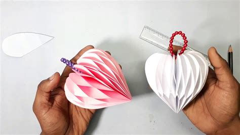 Paper Tutorial How To Make 3d Paper Hearts Youtube