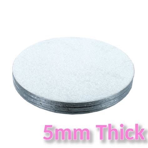 Culpitt 5mm Thick Round Silver Cake Boards Boards Boxes And Packaging