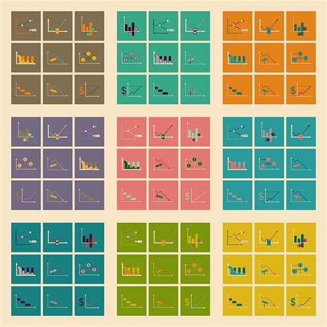 Concept Of Stylish Flat Design Icons Graph Vector Eps Ai Uidownload