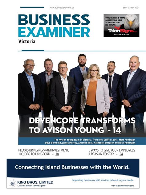 Business Examiner Victoria September 2021 By Business Examiner News