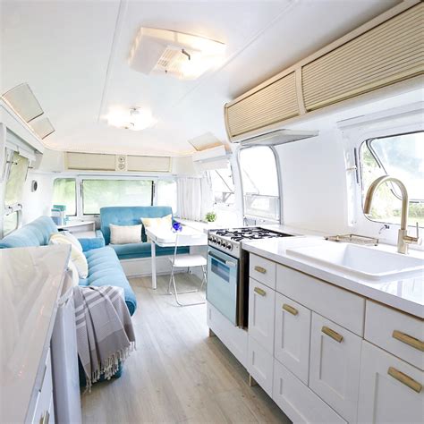 #airstream #airstream interior #airstream modern #modern airstream #contemporary airstream #modern. Style at Home Treehouse and Airstream Feature | Design The Life You Want To Live