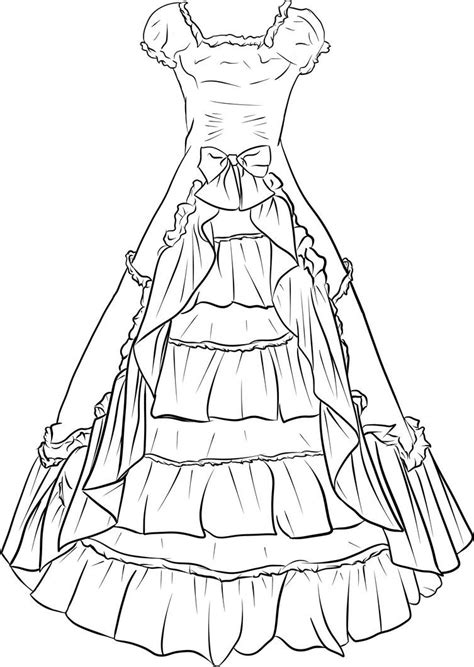 Victorian Dress Drawing